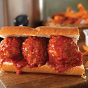 Italian Stuffed Pork Meatball Sandwich